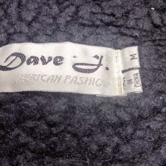 Dave J Genuine Leather Vest w/Sherpa Lining & Trim Black Zip Closure Womans XS - Picture 2 of 8